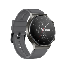 Silikoninis dirželis, skirtas Huawei Watch GT 2 / 3 / 4 / 2 Pro / 3 Pro / 4 Pro / GT 2e 46 mm – pilkas