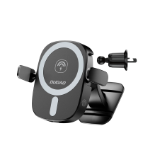 Dudao FW11 Car Phone Holder with 15W Inductive Charger for Air Vent / Cockpit - Black