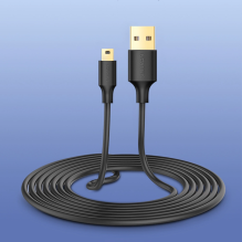 Ugreen 5 pin gold-plated USB cable - mini USB 0.5m black (US132)