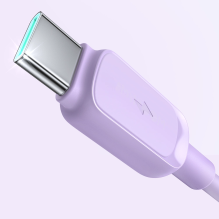 „Joyroom“ kelių spalvų serijos A14 USB-A / USB-C 3A kabelis, 1,2 m – violetinis