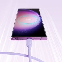 „Joyroom“ kelių spalvų serijos A14 USB-A / USB-C 3A kabelis, 1,2 m – violetinis