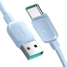 „Joyroom“ kelių spalvų serijos A14 USB-A / USB-C 3A kabelis, 1,2 m – mėlynas