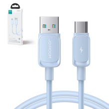 „Joyroom“ kelių spalvų serijos A14 USB-A / USB-C 3A kabelis, 1,2 m – mėlynas