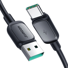 „Joyroom“ kelių spalvų serijos A14 USB-A / USB-C 3A kabelis, 1,2 m – juodas