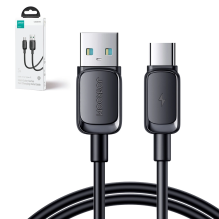 „Joyroom“ kelių spalvų serijos A14 USB-A / USB-C 3A kabelis, 1,2 m – juodas