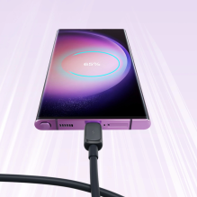 „Joyroom“ kelių spalvų serijos A14 USB-A / USB-C 3A kabelis, 1,2 m – juodas