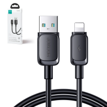 Joyroom Multi-Color Series A14 Lightning / USB-A 2.4A kabelis 2 m – juodas