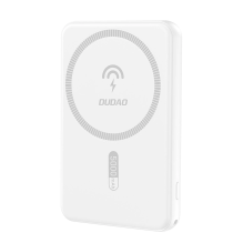 Dudao K14S USB-A / USB-C / MagSafe belaidis maitinimo blokas 20W 5000mAh - baltas