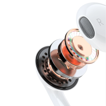 Dudao in-ear headphones with USB Type-C connector white (X14PROT)