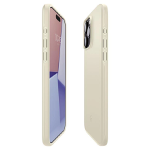 Spigen Thin Fit iPhone 15 Pro dėklas – smėlio spalvos