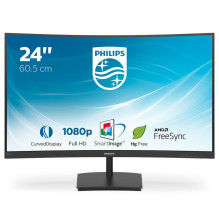 LED Televizorius - Philips E Line 241E1SC 23.6" Full HD Juodas