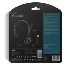 Ausinės - Sennheiser PC 7 USB Vielinės Juodos