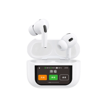 Dudao U19 in-ear TWS wireless Bluetooth 5.3 headphones with LED display - white