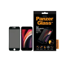 PanzerGlass E2E Super+ privatumo grūdintas stiklas, skirtas iPhone 6 / 6s / 7 / 8 / SE 2020 / SE 2022 - su juodu rėmeliu