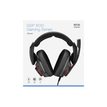 Žaidimų Ausinės - EPOS Sennheiser GSP 600 Triukšmo Slopinimas Juodos/ Raudonos