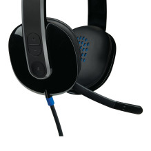 Kompiuterinės Ausinės - Logitech H540 USB Binaural Juodos