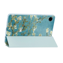 Tech-Protect SmartCase for Samsung Galaxy Tab A9 8.7&quot; X110 / X115 - blue with sakura flowers