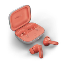 Belaidės Ausinės - Motorola Moto Buds Coral Peach Bluetooth 5.3