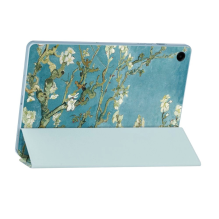 Tech-Protect SmartCase for Samsung Galaxy Tab A9+ 11&quot; X210 / X215 / X216 - blue with sakura flowers