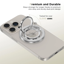 Tech-Protect MMR300 magnetic holder / ring with MagSafe - silver