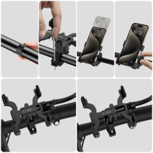 Tech-Protect V3 Bike Phone Holder for Handlebars - Black