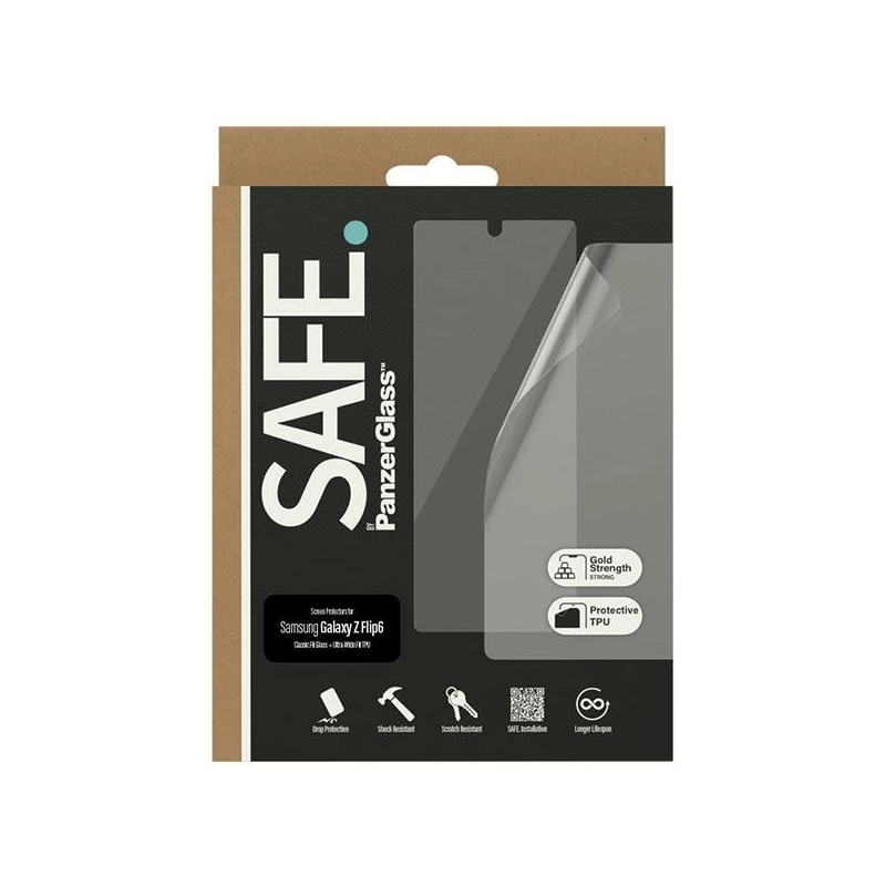 SAFE by PanzerGlass rinkinys grūdintas stiklas + apsauginė plėvelė Samsung Galaxy Z Flip 6