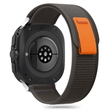 Tech-Protect Nylon Strap for Samsung Galaxy Watch Ultra (47mm) - Black / Orange