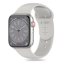 Tech-Protect Silicone Strap for Apple Watch 4 / 5 / 6 / 7 / 8 / 9 / SE (38 / 40 / 41mm) - Light Gray