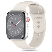 Tech-Protect silikoninis dirželis, skirtas Apple Watch 4/5/6/7/8/9/SE (38/40/41 mm) – smėlio spalvos