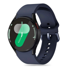 Tech-Protect silikoninis dirželis, skirtas Samsung Galaxy Watch 4 / 5 / 5 Pro / 6 / 7 / FE - tamsiai mėlynas