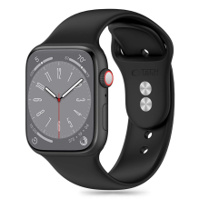 Tech-Protect silikoninis dirželis, skirtas Apple Watch 4/5/6/7/8/9/SE (38/40/41 mm) – juodas