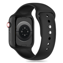 Tech-Protect silikoninis dirželis, skirtas Apple Watch 4/5/6/7/8/9/SE (38/40/41 mm) – juodas