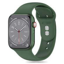 Tech-Protect silikoninis dirželis, skirtas Apple Watch 4/5/6/7/8/9/SE/Ultra 1/2 (42/44/45/49 mm) – žalias