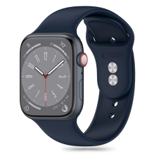 Tech-Protect silikoninis dirželis, skirtas Apple Watch 4/5/6/7/8/9/SE/Ultra 1/2 (42/44/45/49 mm) – mėlynas