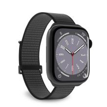 Puro Sport nailoninis dirželis, skirtas Apple Watch 42/44/45/49 mm – juodas