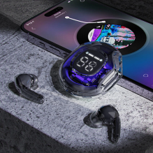 Acefast T8 Bluetooth TWS belaidės ausinės violetinės spalvos