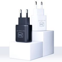 3mk Hyper Charger 20W USB-C USB-A sieninis įkroviklis – juodas