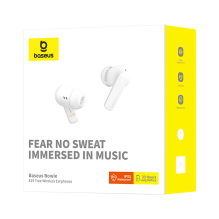 Baseus Bowie E19 TWS In-Ear belaidės ausinės – baltos