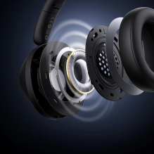 „Baseus Bass 30 Max“ belaidės „Bluetooth 5.3“ ausinės – juodos