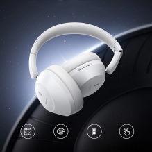 „Baseus Bass 30 Max“ belaidės „Bluetooth 5.3“ ausinės – baltos