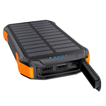 Choetech B658 solar power bank 10000mAh 2x USB-A - black and orange