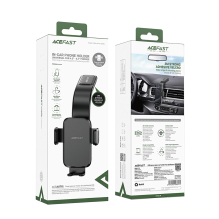 Acefast D28 car dashboard holder with flexible arm for 4.5-6.7&quot; phone - black