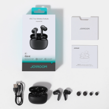 Joyroom Funpods JR-FN1 wireless in-ear TWS Bluetooth 5.4 ANC ENC headphones - black