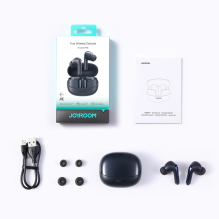 Joyroom Funpods JR-FN2 į ausis įdedamos TWS ausinės su Bluetooth 5.4, ANC funkcija ir IP54 apsauga – juodos