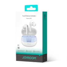 Joyroom Funpods JR-FN2 TWS į ausis įdedamos ausinės su Bluetooth 5.4, ANC funkcija ir IP54 apsauga – balta