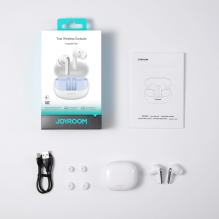 Joyroom Funpods JR-FN2 TWS in-ear headphones with Bluetooth 5.4, ANC function and IP54 protection - white