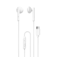 Dudao wired headphones USB Type C 1.2m white (X3B-W)