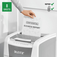 Leitz IQ Autofeed Small Office 100 Automatic Paper Shredder P4