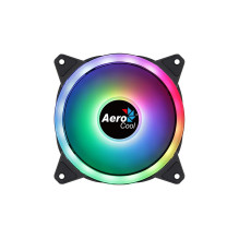 Aerocool Duo 12 ARGB 6 kontaktų Kompiuterio dėklas Ventiliatorius 12 cm Juodas