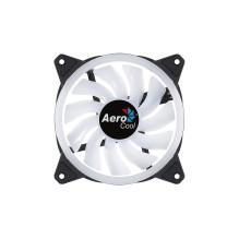 Aerocool Duo 12 ARGB 6 kontaktų Kompiuterio dėklas Ventiliatorius 12 cm Juodas